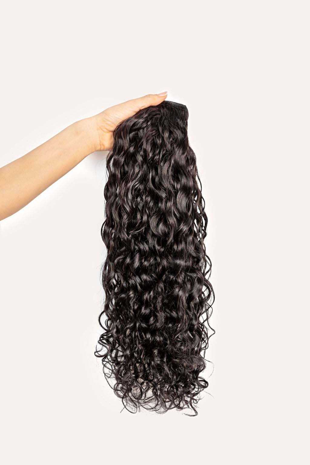 Natural Black Spiral Clip In Hair Extensions Bebonia