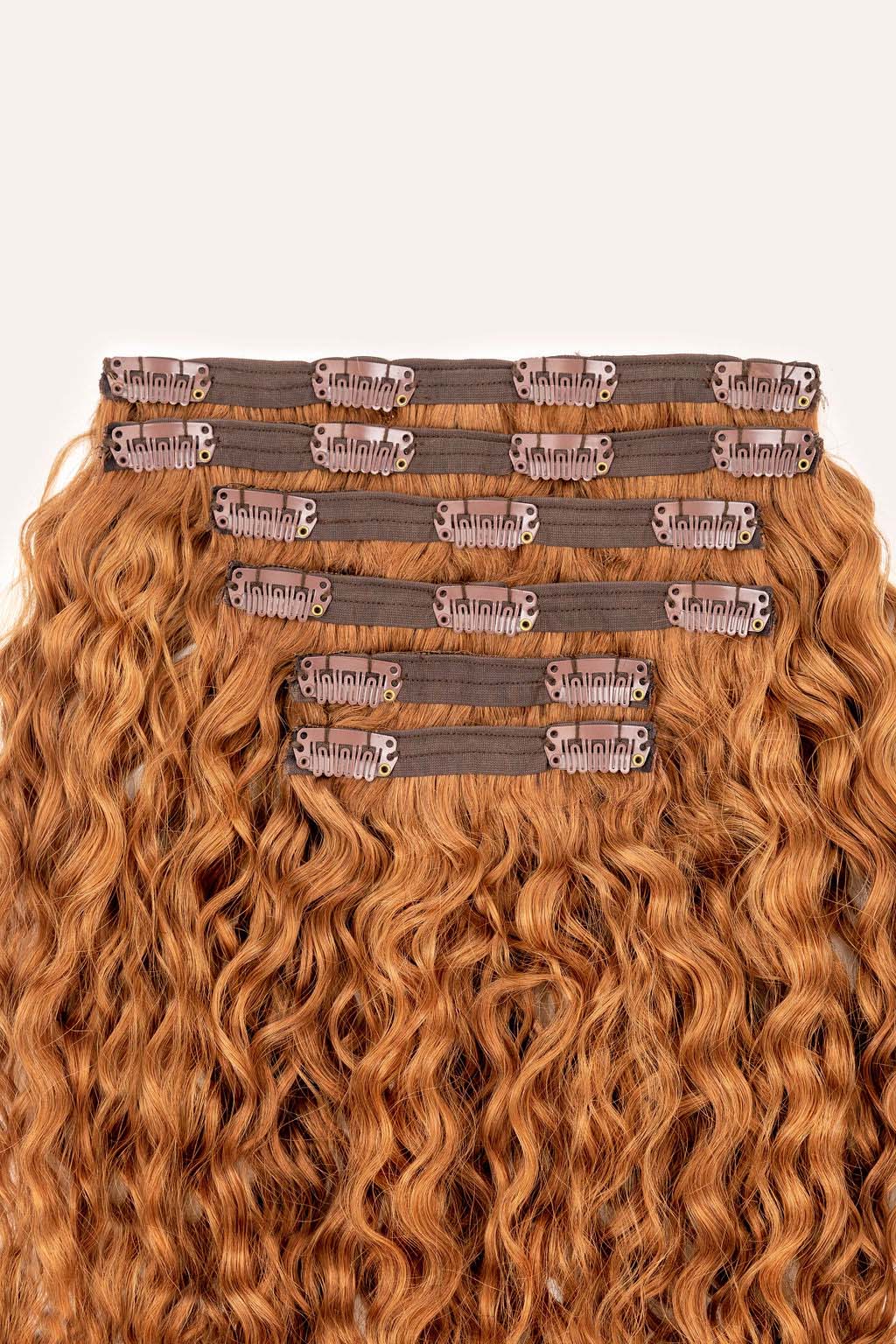 Strawberry Blonde Ringlet Clip-In Hair Extensions